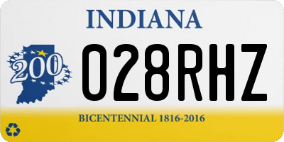 IN license plate 028RHZ