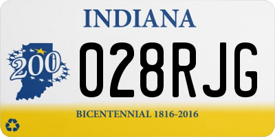IN license plate 028RJG