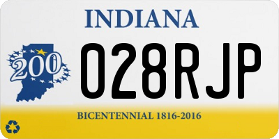 IN license plate 028RJP