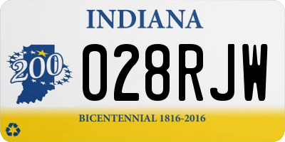 IN license plate 028RJW