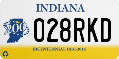 IN license plate 028RKD