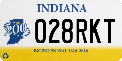 IN license plate 028RKT