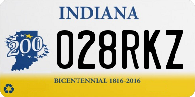 IN license plate 028RKZ