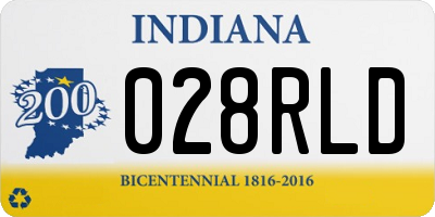 IN license plate 028RLD