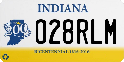 IN license plate 028RLM