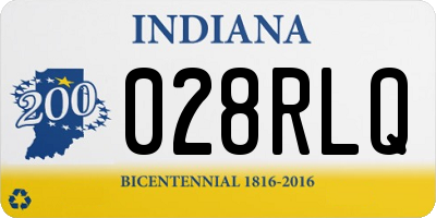 IN license plate 028RLQ