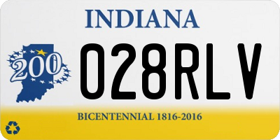 IN license plate 028RLV