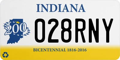 IN license plate 028RNY