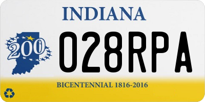 IN license plate 028RPA