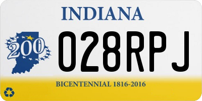 IN license plate 028RPJ