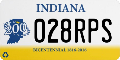 IN license plate 028RPS