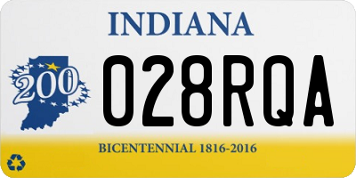 IN license plate 028RQA