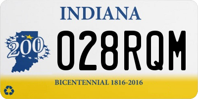 IN license plate 028RQM