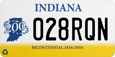 IN license plate 028RQN