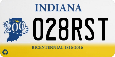 IN license plate 028RST