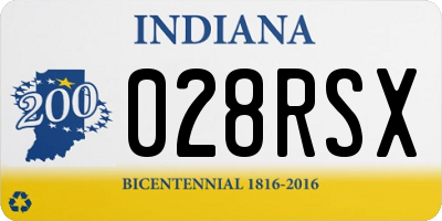 IN license plate 028RSX