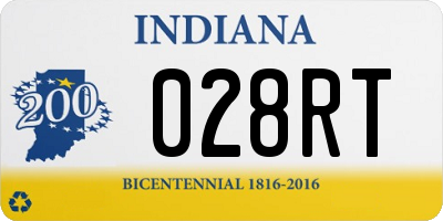 IN license plate 028RT