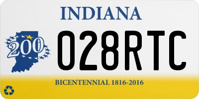 IN license plate 028RTC