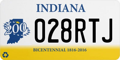 IN license plate 028RTJ