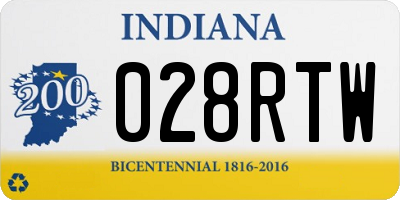 IN license plate 028RTW