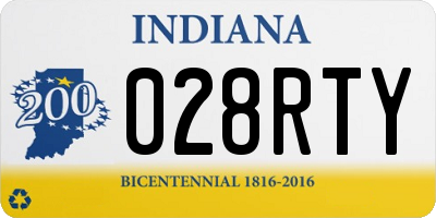 IN license plate 028RTY