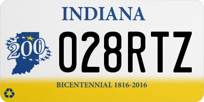 IN license plate 028RTZ