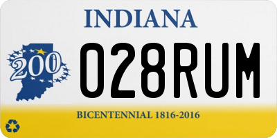 IN license plate 028RUM