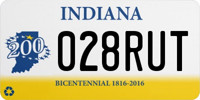 IN license plate 028RUT