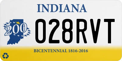 IN license plate 028RVT
