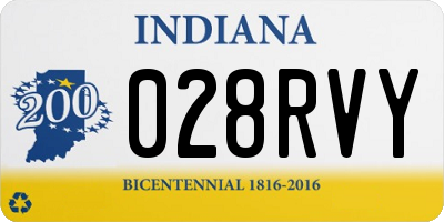 IN license plate 028RVY