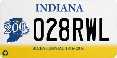 IN license plate 028RWL