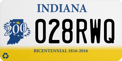 IN license plate 028RWQ