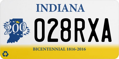 IN license plate 028RXA