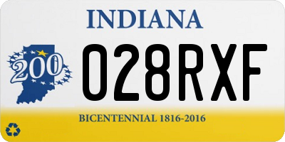 IN license plate 028RXF