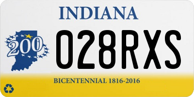 IN license plate 028RXS