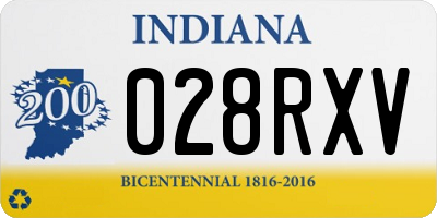 IN license plate 028RXV