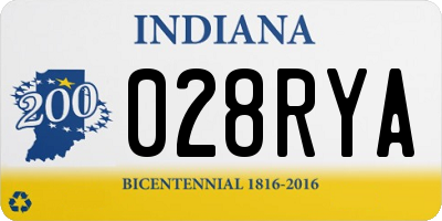 IN license plate 028RYA