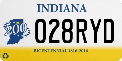 IN license plate 028RYD
