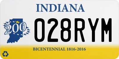IN license plate 028RYM