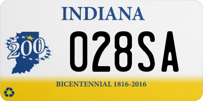 IN license plate 028SA