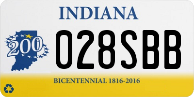 IN license plate 028SBB