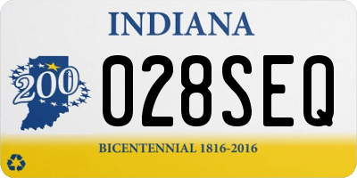 IN license plate 028SEQ