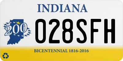 IN license plate 028SFH