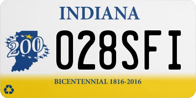 IN license plate 028SFI