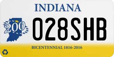 IN license plate 028SHB