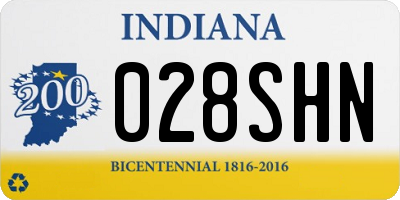 IN license plate 028SHN
