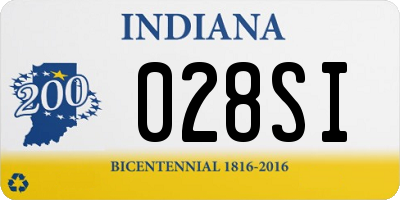 IN license plate 028SI