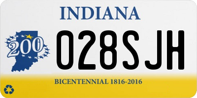 IN license plate 028SJH