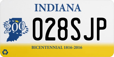 IN license plate 028SJP