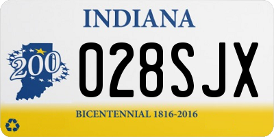 IN license plate 028SJX
